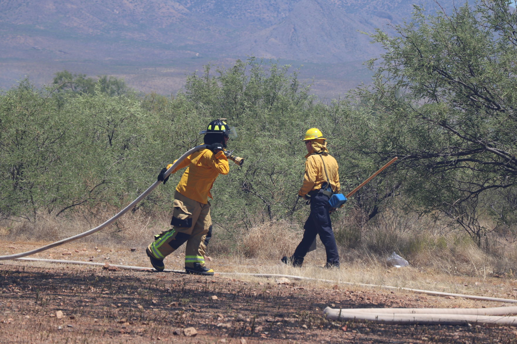 Brush fire in Amado